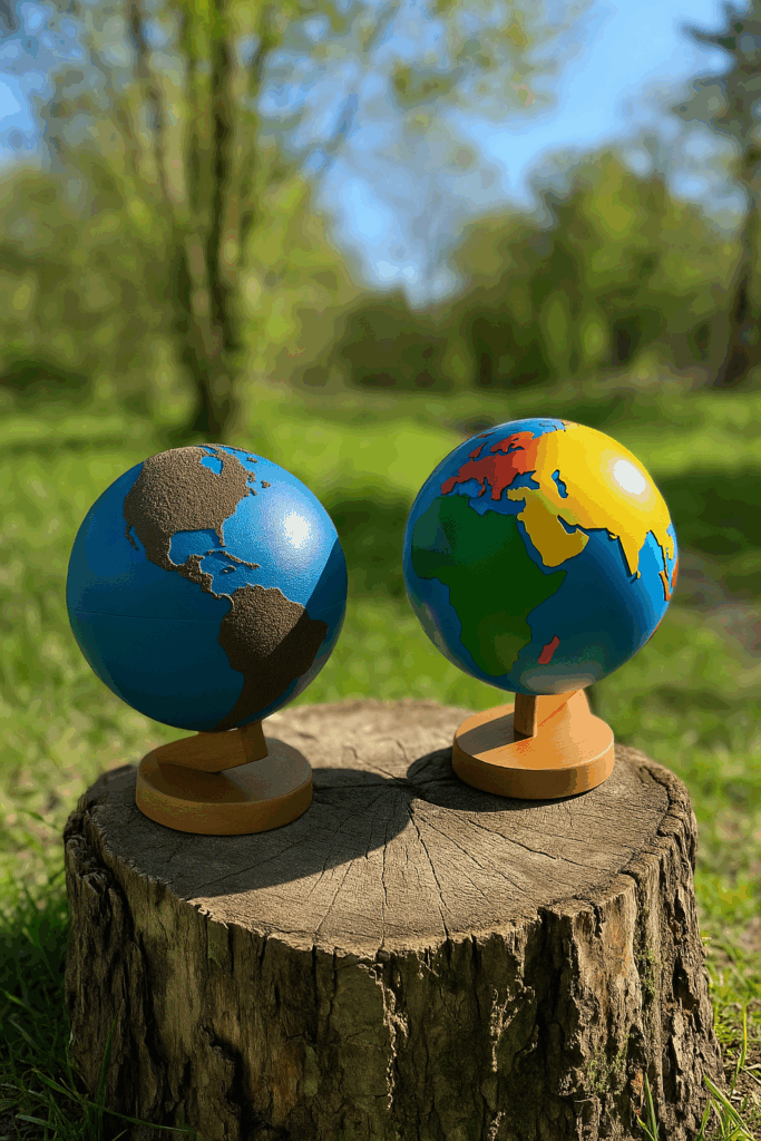 globes montessori outdoor